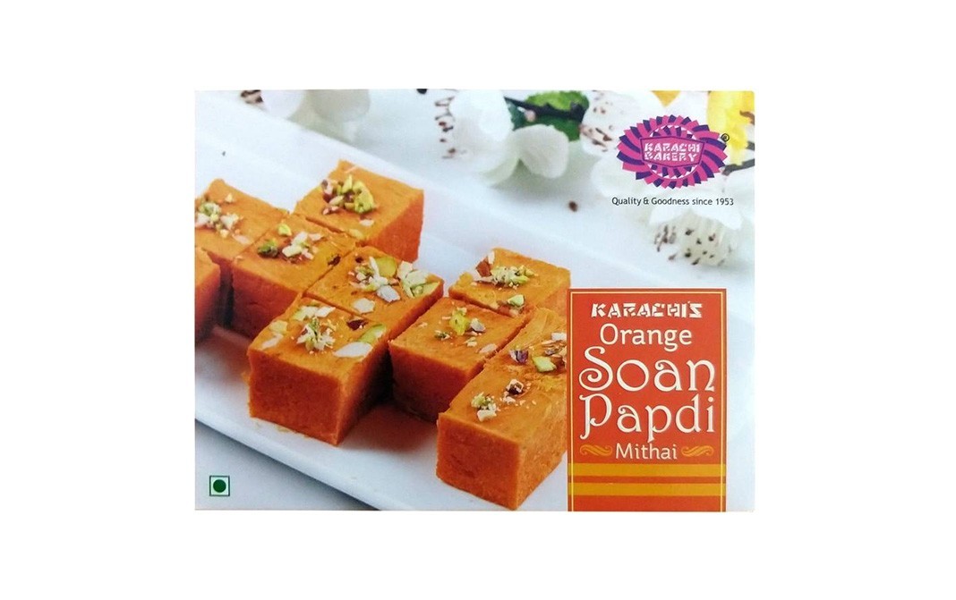 Karachi Bakery Karachi's Orange Soan Papdi (Mithai)   Box  200 grams